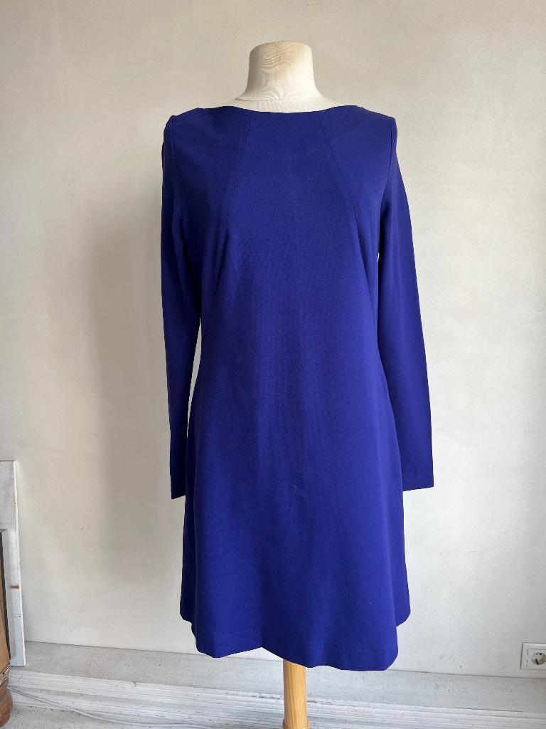 ladress jurk maat L blauw, Kleding | Dames, Jurken, Maat 42/44 (L), Zo goed als nieuw, Knielengte, LaDress