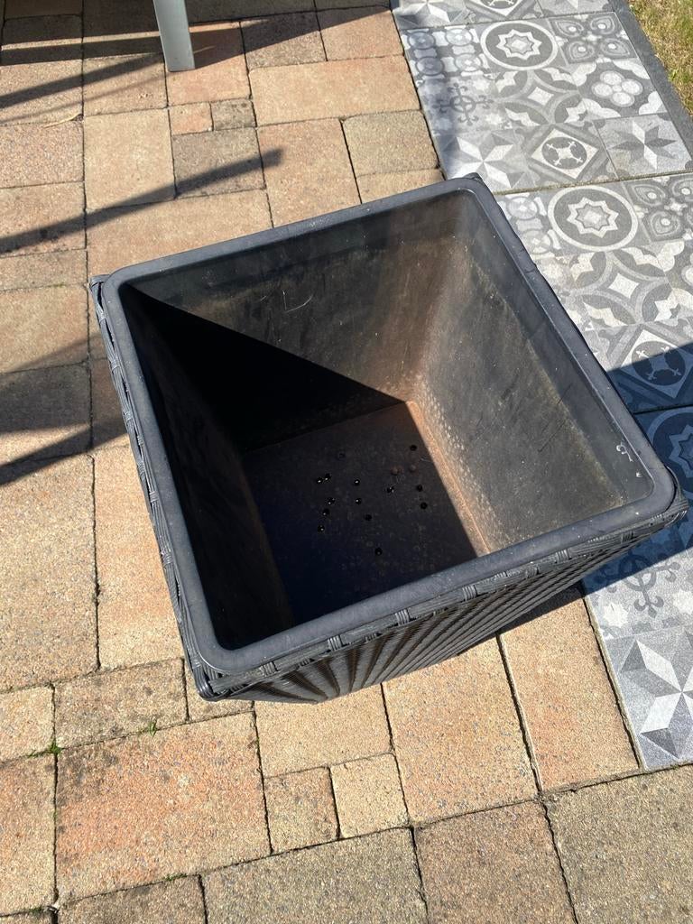 Hoge plantenbak buiten 70 cm, 35x35 cm, Ophalen, Kunststof, Gebruikt, Minder dan 60 cm