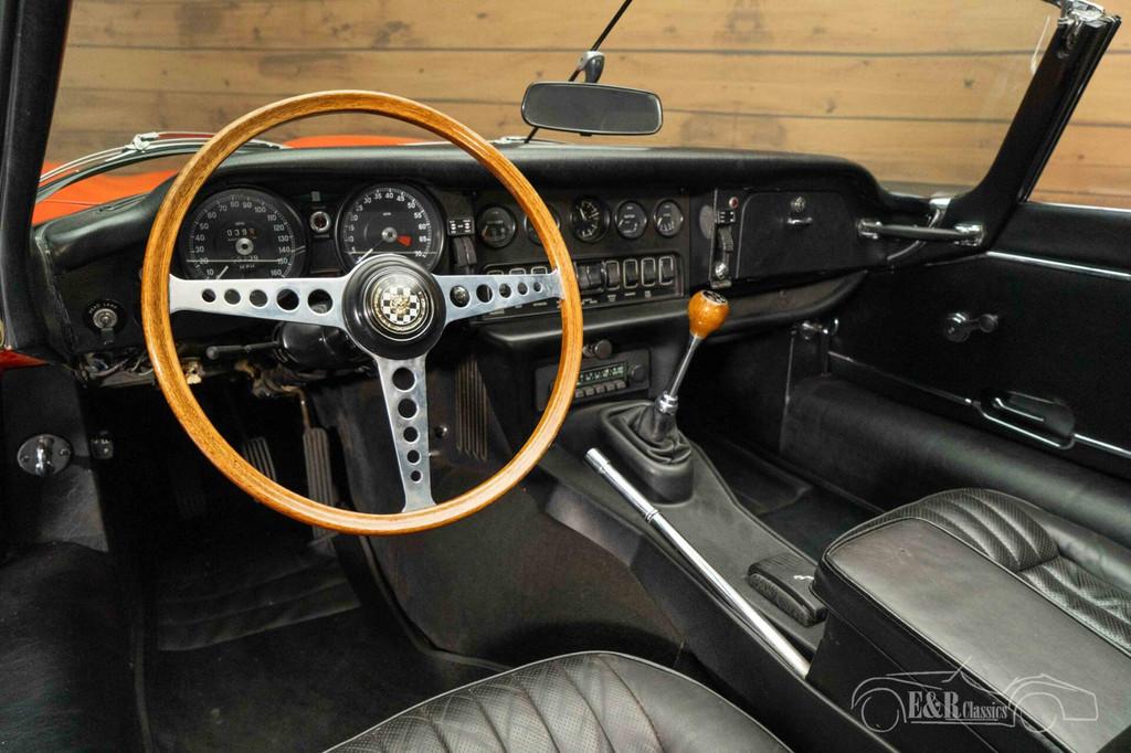 Jaguar E-Type S3 Cabrio | Gerestaureerd | 1971, 275 pk, Achterwielaandrijving, Zwart, Cabriolet