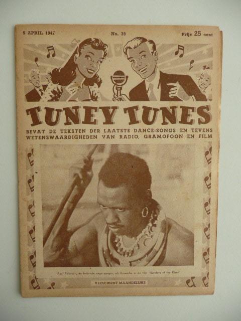Vintage tijdschrift TUNEY TUNES - No. 39 van 5 april 1947, Verzamelen, Ophalen of Verzenden, 1940 tot 1960, Nederland, Tijdschrift