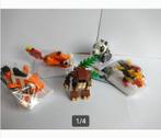 Lego dieren, 2 vissen, aap, vogel en panda, Ophalen of Verzenden, Zo goed als nieuw, Complete set, Lego