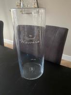 Riviera Maison vaas "My Favourite Flowers" 30 cm, Gebruikt, Overige kleuren, Ophalen of Verzenden, Glas