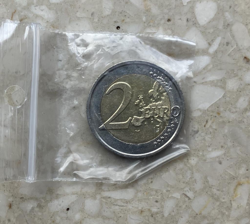 NL €2 Erasmus, Postzegels en Munten, Munten | Nederland, Ophalen of Verzenden, Koningin Beatrix, Euro's, Losse munt