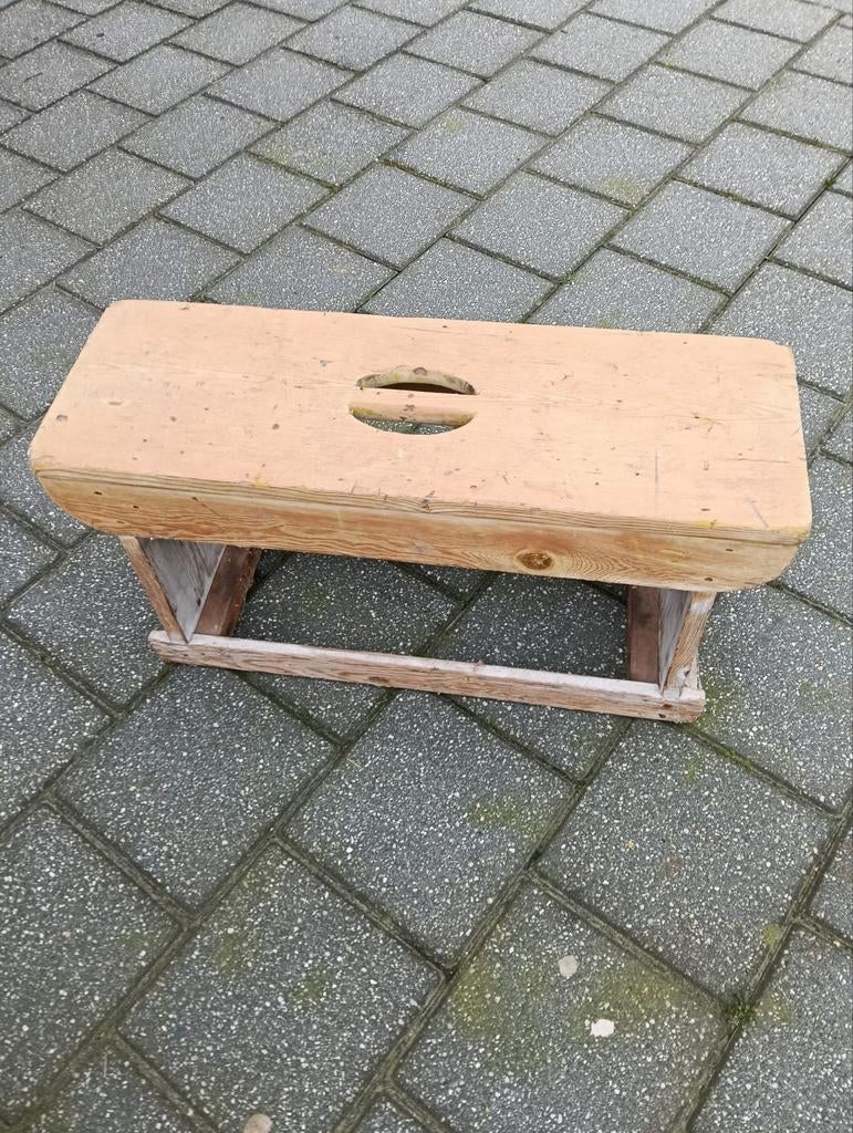 Te koop mooi houten decoratie bankje, Ophalen, Gebruikt