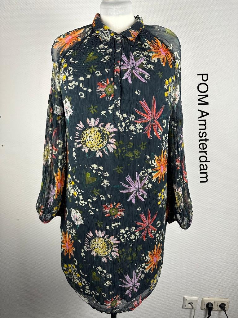 POM Amsterdam Jurk  (mt: 42) 20,6/9890, POM Amsterdam, Blauw, POM Amsterdam, Maat 42/44 (L)