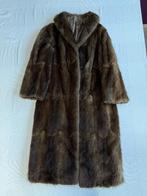 intage bontjas bruin – lange bont mantel – voor reparatie, Ophalen, Zo goed als nieuw, Bruin