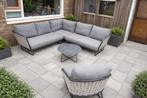 Luxe loungeset 4SO, Tuin en Terras, Ophalen of Verzenden, Zo goed als nieuw, Wicker, Bijzettafel