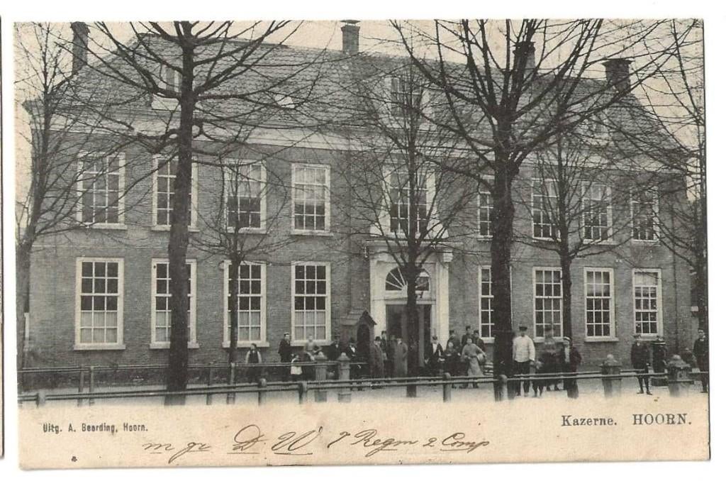 Jt29-24- Hoorn- Militair-Kazerne., Verzamelen, Verzenden, Voor 1920, Gelopen, Noord-Holland