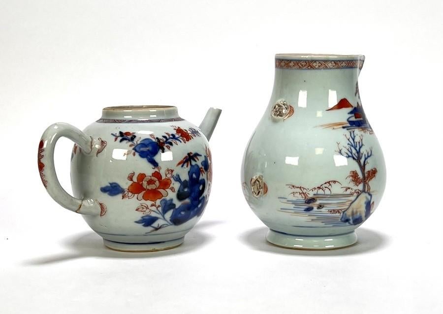 1281. Kakiemon theepot en schenkkan - Japan, 18e eeuw, Ophalen of Verzenden