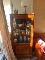 Antieke vitrine kastje style Empire, Ophalen, Glas, Empire, 50 tot 100 cm