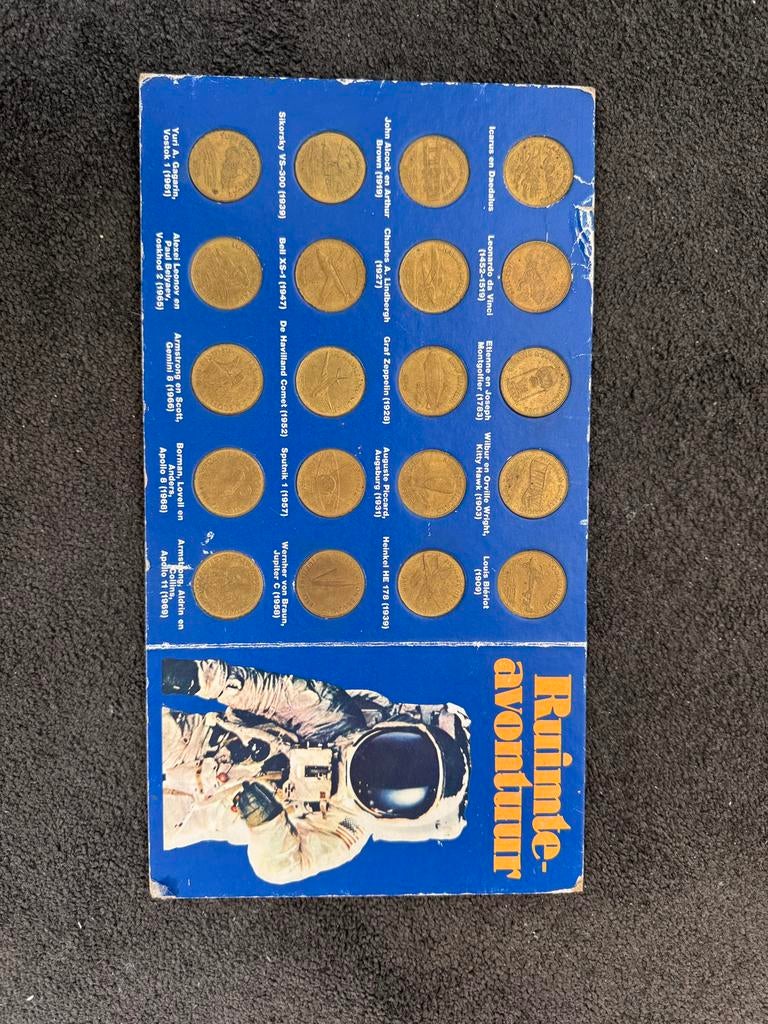 Munten collectie luchtvaart compleet jaren 60, Verzamelen, Ophalen of Verzenden