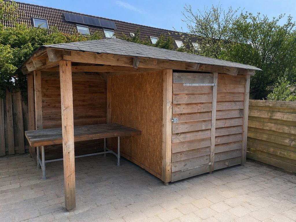 Houten overkapping met schuur, Ophalen, Gebruikt, Overige typen