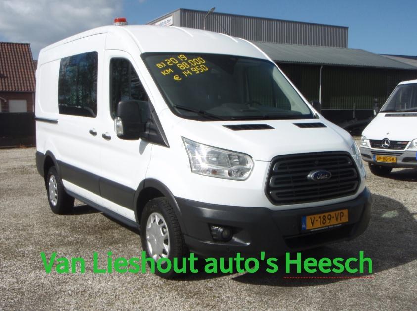 Ford Transit 350 L2H2 zeer nette Trend 88503 km bj 2019, Auto's, Stof, 4 cilinders, 2800 kg, Wit