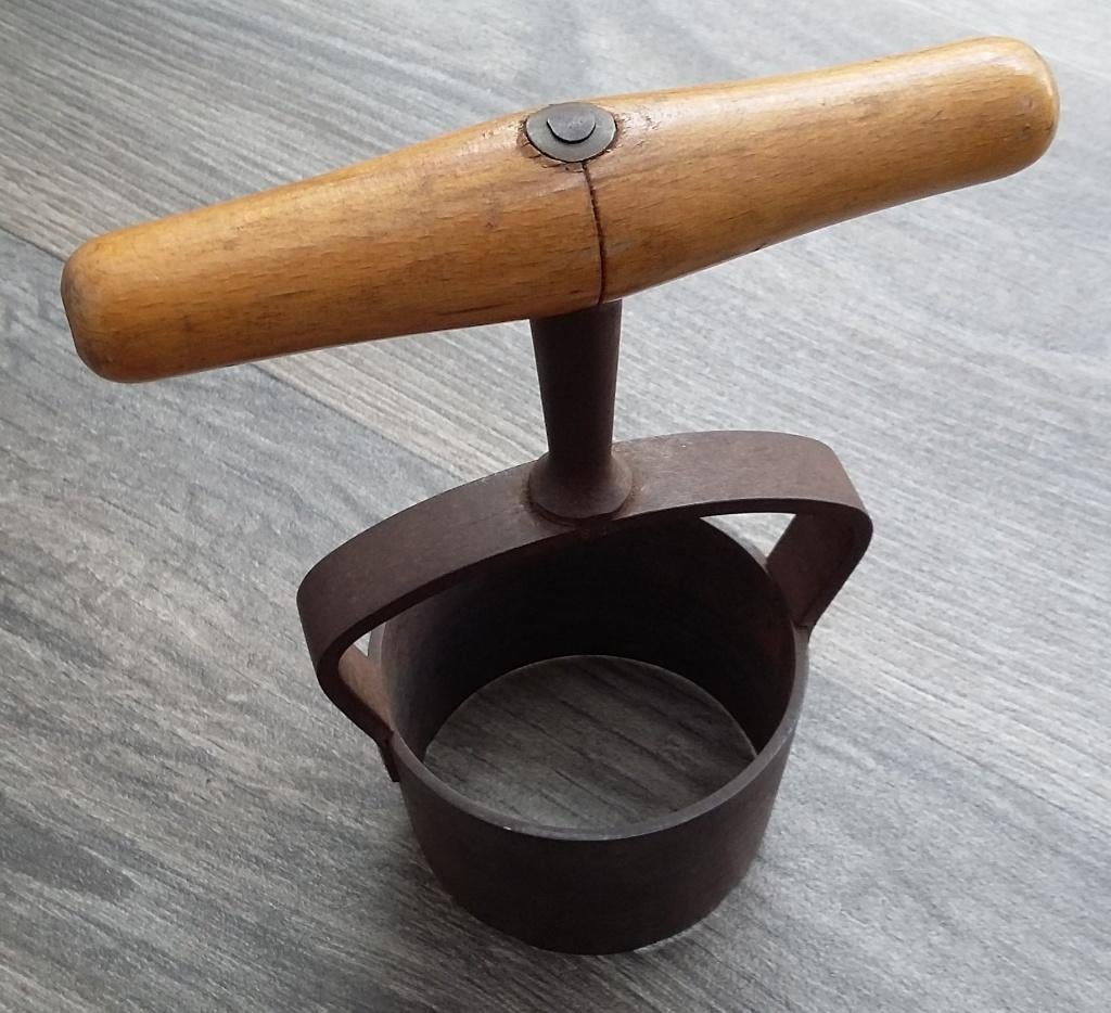 Om 1900 Hostie Snijder Druk Mes Holmes Snijmes Drukmes, Antiek en Kunst, Ophalen of Verzenden