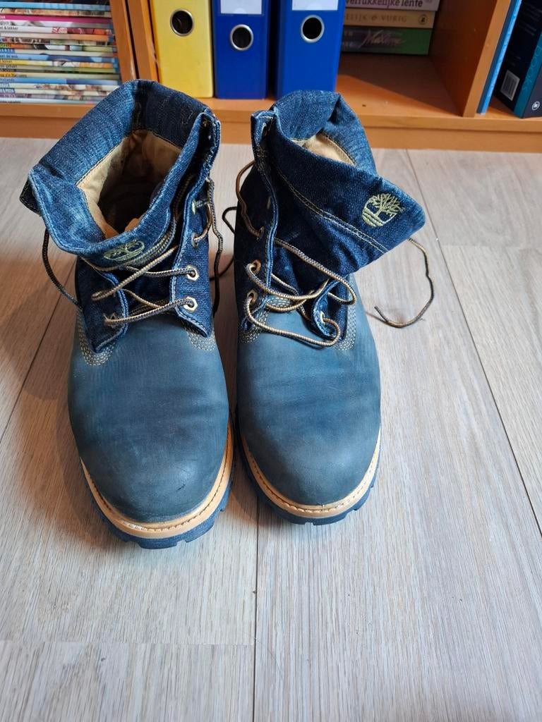 Timberland Blauw Suede Denim Boots Maat 44, Ophalen of Verzenden, Blauw, Timberland, Boots