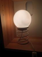 Vintage bol lamp op spiraal. Jaren 70, Ophalen of Verzenden, Zo goed als nieuw, Minder dan 50 cm