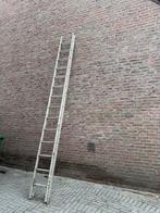 Ladder aluminium, Doe-het-zelf en Verbouw, Ladders en Trappen, Ophalen, Gebruikt, Ladder, Opvouwbaar of Inschuifbaar