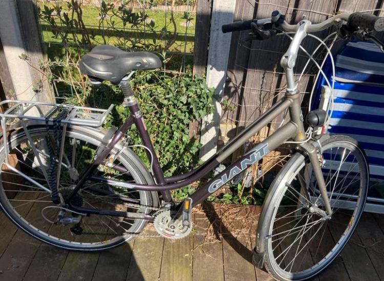 Damesfiets, Fietsen en Brommers, Ophalen, Gebruikt, Minder dan 10 versnellingen, Giant