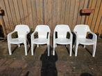Stapelstoelen / tuinstoelen, 4 stuks, zeer stevig, Tuin en Terras, Ophalen, Gebruikt, Kunststof, Stapelbaar