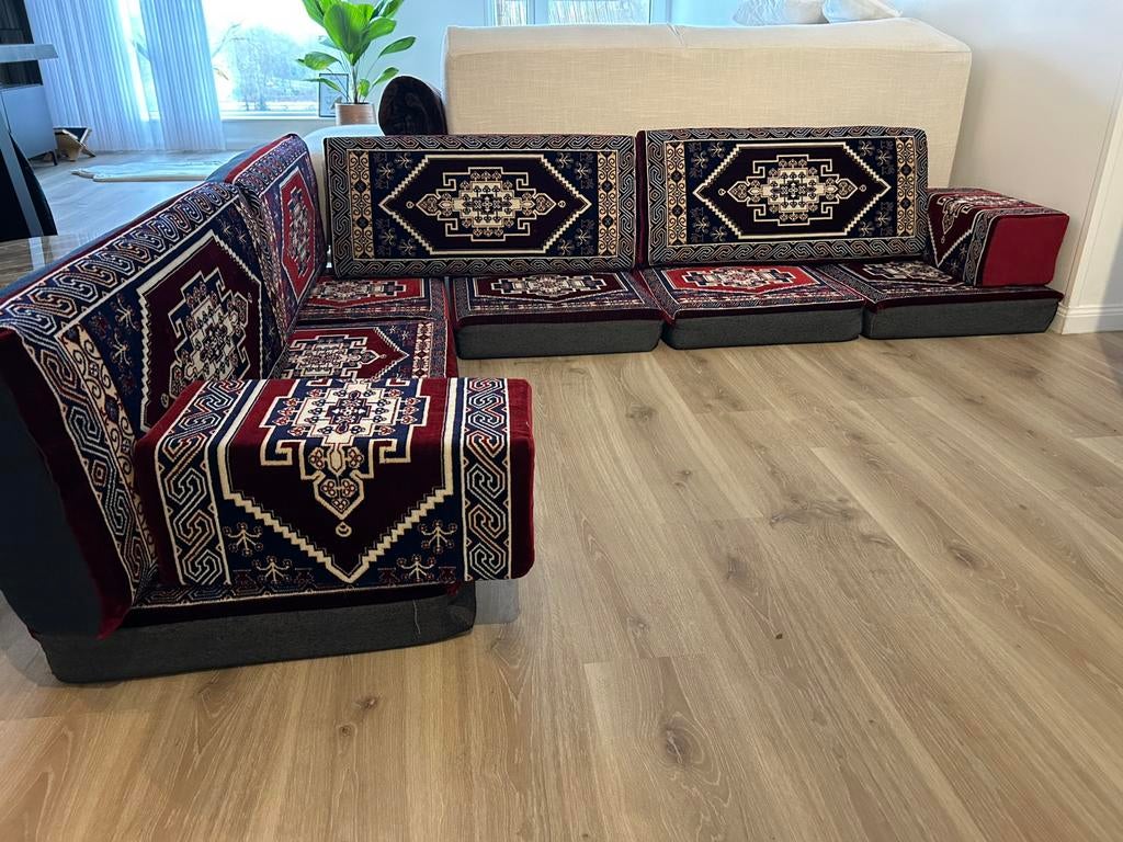 Turkse look kussenset – 12-delig, goede staat, Ophalen, Gebruikt, Turkse stijl