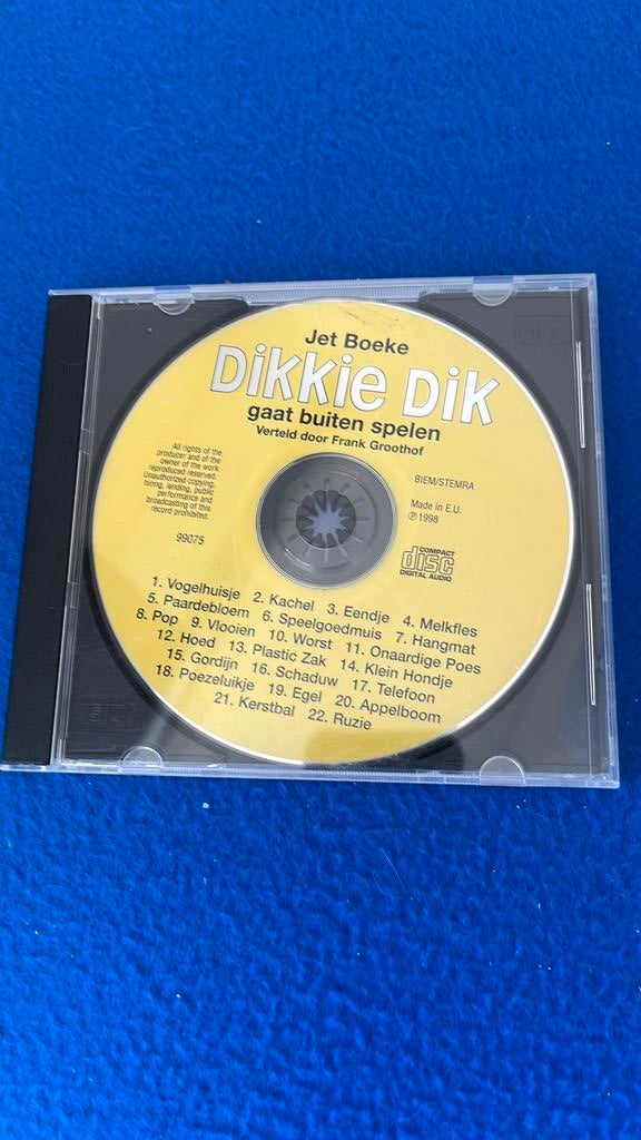 CD Dikkie Dik gaat buiten spelen, Ophalen of Verzenden, Zo goed als nieuw