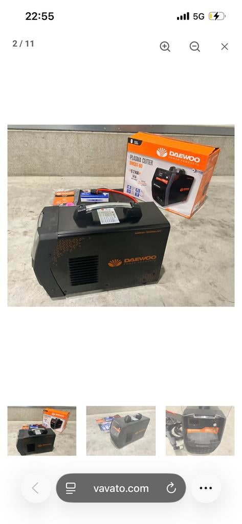 Daewoo DWCUT-60 plasmasnijder, Ophalen of Verzenden, Zo goed als nieuw, Minder dan 150 ampère, Overige typen