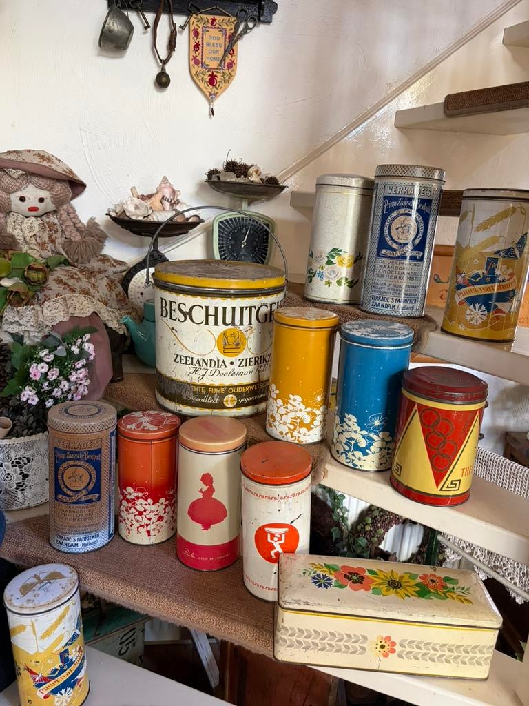 Verzameling beschuit blikken, Verzamelen, Blikken, Ophalen of Verzenden, Gebruikt, Overige