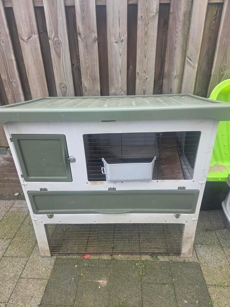 Konijnenhok gebruikt maar kan nog een ronde mee, Ophalen, 90 cm of meer, Hok, 110 cm of meer