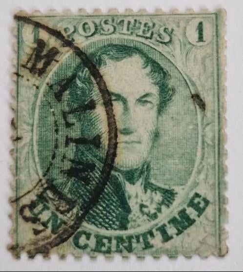 België 1863-1866 - OBP 12 - Koning Leopold I, Postzegels en Munten, Postzegels | Europa | België, Koninklijk huis, Frankeerzegel