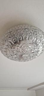 Prachtige vintage plafond lamp motief glas, Ophalen of Verzenden, Zo goed als nieuw, Glas