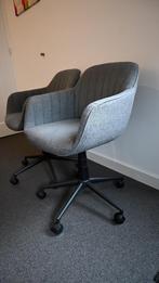 bureaustoelen 2 stuks, Huis en Inrichting, Ophalen, Gebruikt, Grijs, Bureaustoel