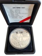 Nederland Zilveren 200 Euromunt 1997 met Gouden Kinebar, Postzegels en Munten, Munten | Nederland, Koningin Beatrix, Euro's, Ophalen of Verzenden
