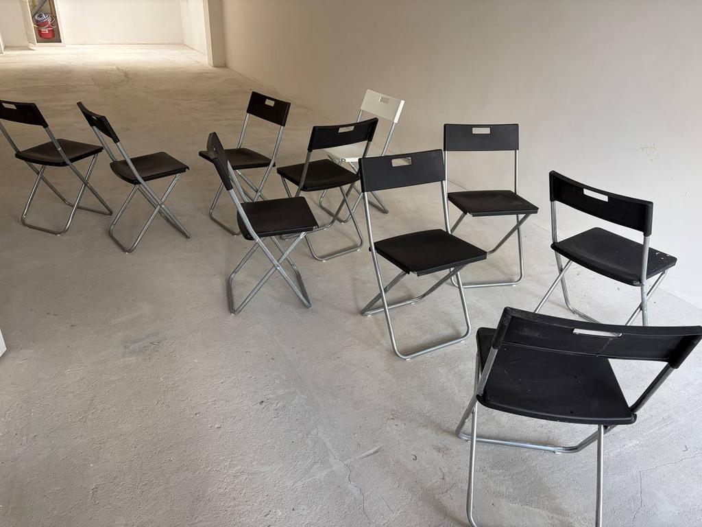 IKEA GUNDE Klapstoel - last one left, Ophalen, Gebruikt, Zwart, Vijf, Zes of meer stoelen