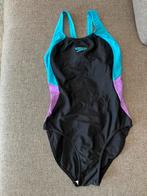 Speedo badpak zwart met blauw/paars maat 38, Ophalen, Gedragen, Zwart, Badpak