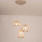 ronde hanglamp 45cm beige of zwart tafel eethoek vide lamp, Huis en Inrichting, Ophalen of Verzenden, Nieuw, Minder dan 50 cm