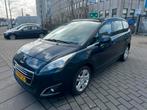 Peugeot 5008 1.6 AUTOMAAT 2014 Blauw 7P leder pano navi, Auto's, Zwart, Blauw, 7 stoelen, Bedrijf