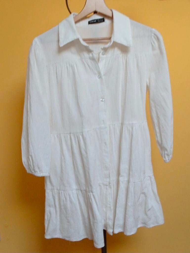 SHEIN tuniek blouse wit maat S, Kleding | Dames, Blouses en Tunieken, Wit, Ophalen of Verzenden, Zo goed als nieuw, Maat 36 (S)