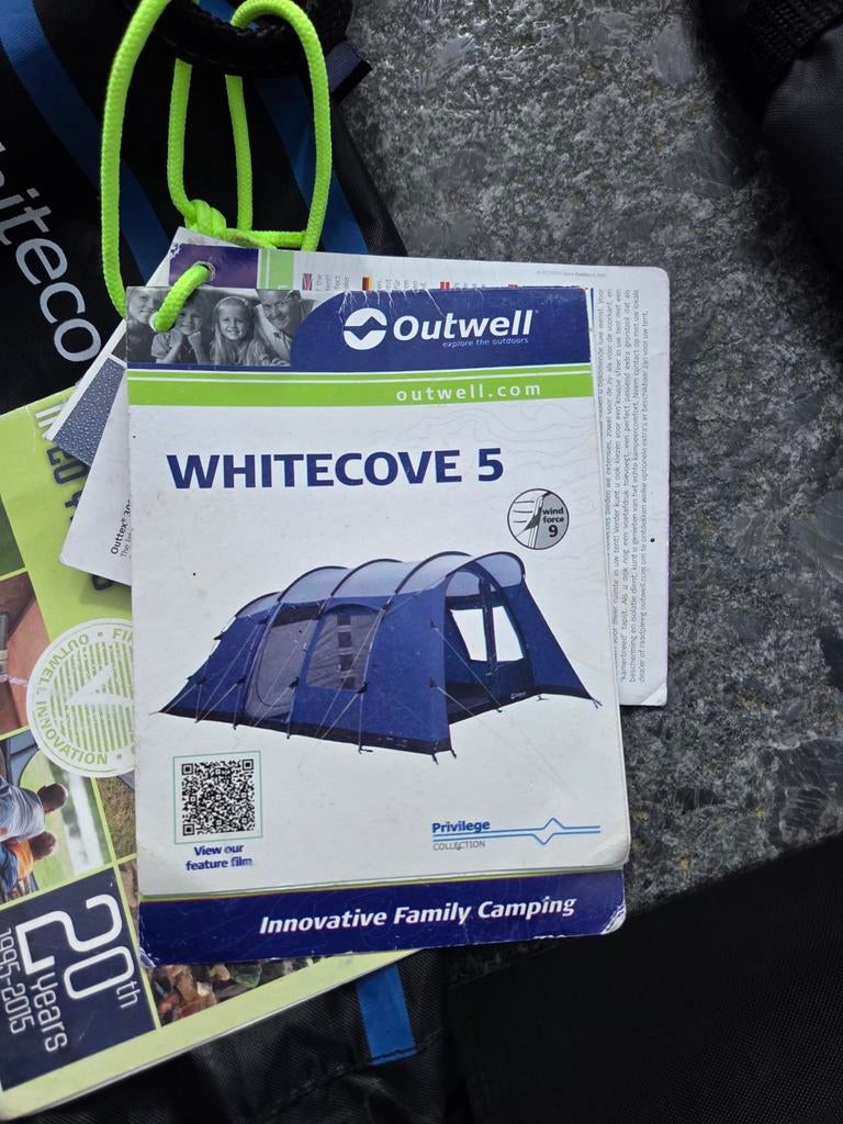 Outwell Whitecove 5 tunneltent, Ophalen