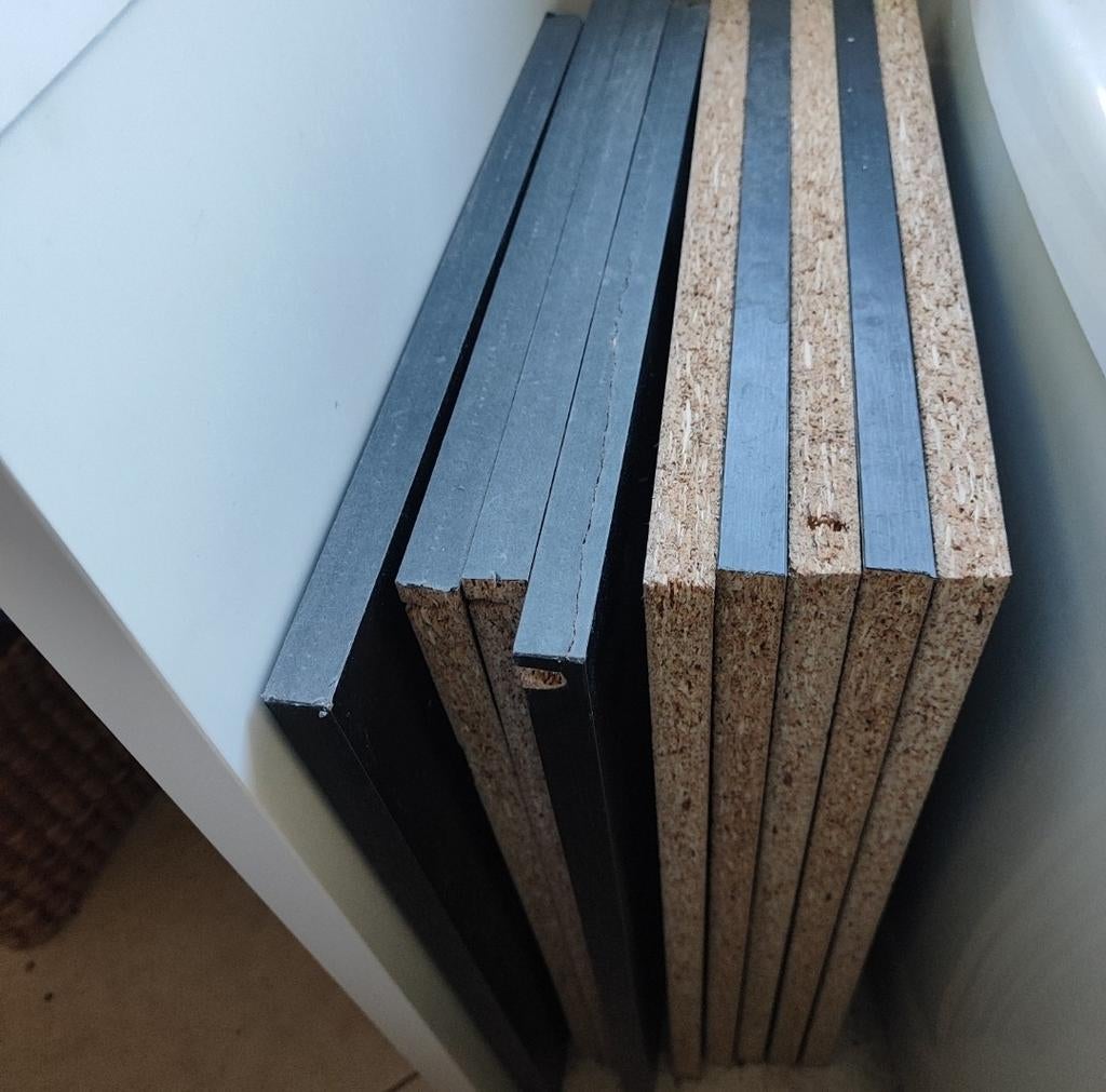 Utrusta planken, bruin, 9 st. 40x60 cm, Huis en Inrichting, Keuken | Keukenelementen, Ophalen, 25 tot 50 cm, Bruin, Minder dan 100 cm