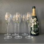8 Perrier Jouët Champagne glazen collectors item, Ophalen of Verzenden, Nieuw, Frankrijk, Overige typen