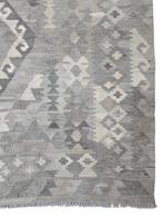 Handmade Persian wool Kelim carpet reversible 215x298cm, Crème, Onbekend, 200 cm of meer, Ophalen of Verzenden