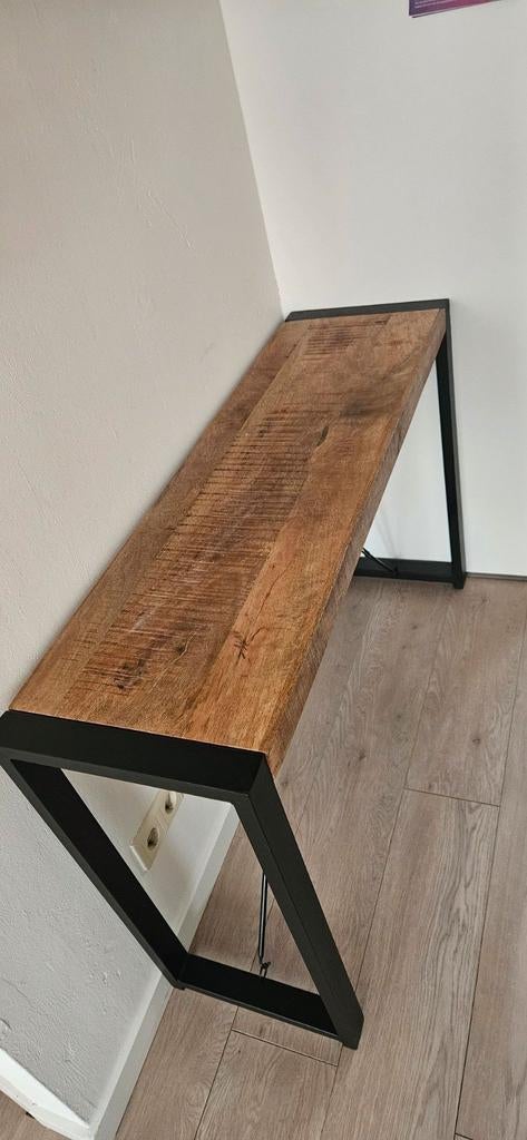 Sidetable Mangohout, Huis en Inrichting, Tafels | Eettafels, Ophalen, 100 tot 150 cm, 50 tot 100 cm, Zo goed als nieuw