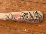 Vintage verzilverde kindervork vorkje Roodkapje - Gero GN 90, Antiek en Kunst, Antiek | Bestek, Ophalen of Verzenden