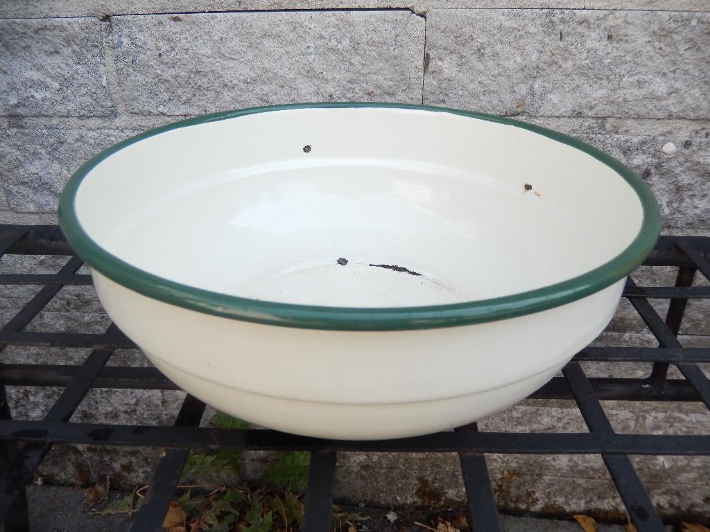 Brocante Emaille schaal / kom, Antiek en Kunst, Antiek | Emaille, Ophalen of Verzenden