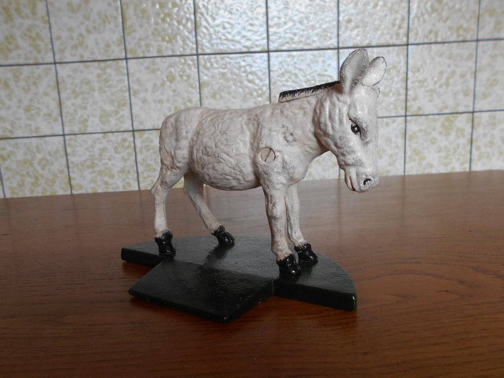 gietijzeren deurstopper/spaarpot ezel, Ophalen of Verzenden, Nieuw, Overige materialen, Dier