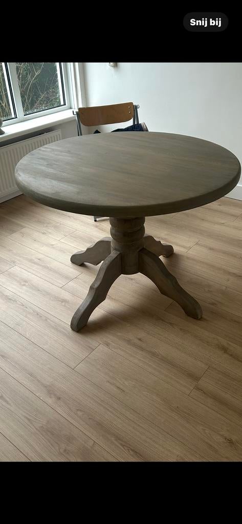 Mooie ronde tafel, Huis en Inrichting, Tafels | Eettafels, Ophalen, Rond, Nieuw, Vier personen