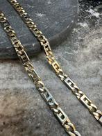 14k Gouden Massieve Rolex Ketting Bicolor, Ophalen of Verzenden, Gebruikt, Goud