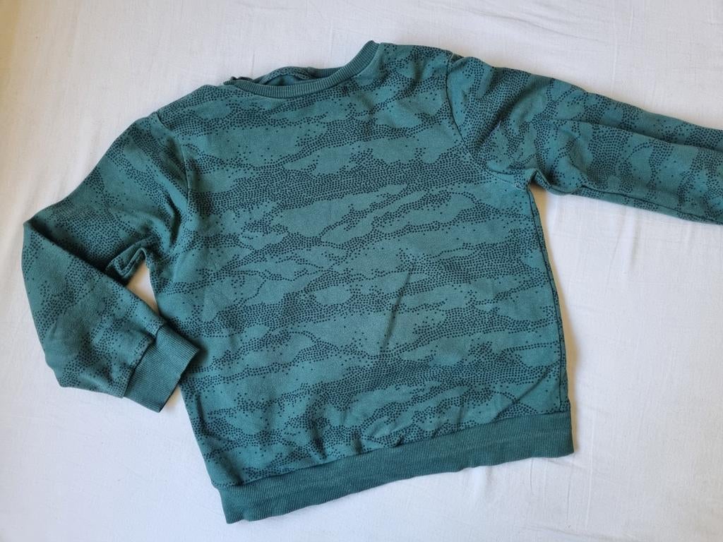 Trui handgemaakt groen maat 116, Gebruikt, Jongen of Meisje, Trui of Vest, Handgemaakt