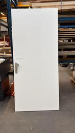 Witte deur met klink, 231,5 x 103 cm, Gebruikt, 215 cm of meer, Binnendeur, Hout