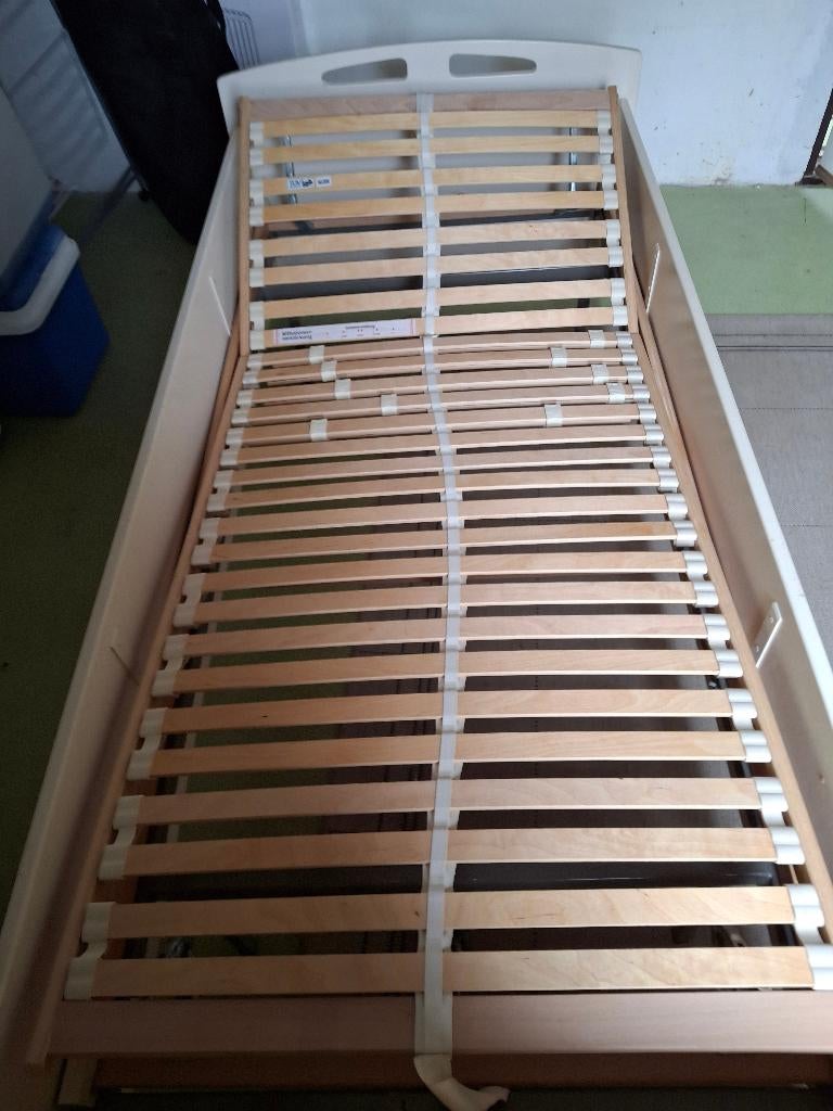 bed, Ophalen, Eenpersoons, Beige, 200 cm